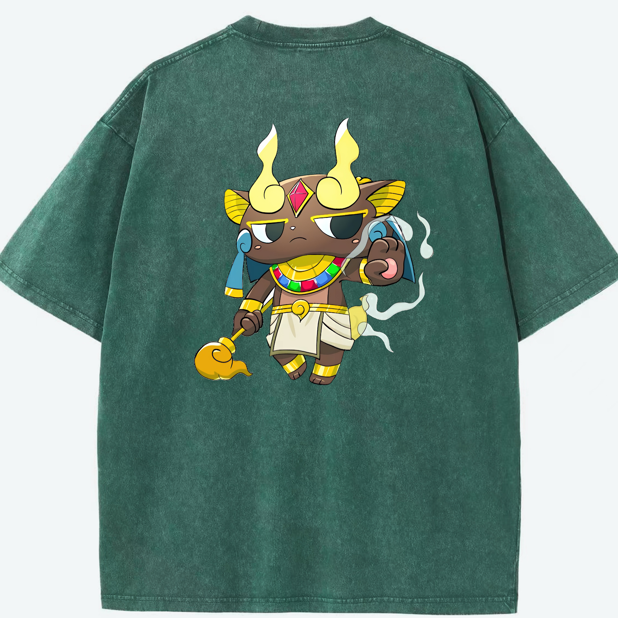 （画像用） 妖怪ウォッチ Yo-kai Watch 綿100% ヴィンテージ風 半袖Tシャツ（背面プリント）
